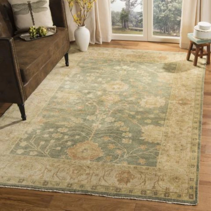 Safavieh Oushak Medium Blue / Green OSH117 12 ft. X 15 ft. Oversized Rug