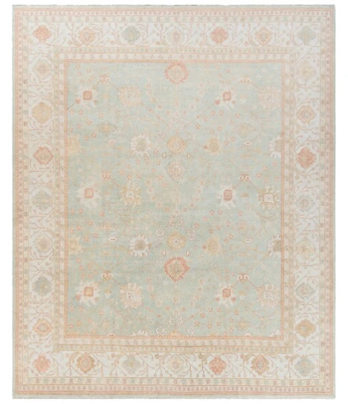 Safavieh Oushak Dark Green / Light Green OSH117 4 ft. X 6 ft. Rectangle Rug
