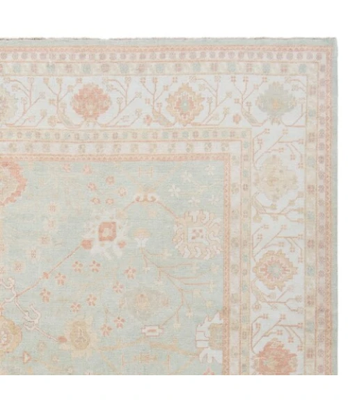 Safavieh Oushak Dark Green / Light Green OSH117 4 ft. X 6 ft. Rectangle Rug