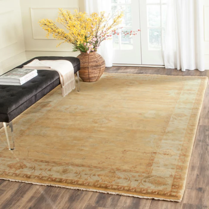 Safavieh Oushak Gold / Ivory OSH145 9 ft. X 12 ft. Rectangle Rug