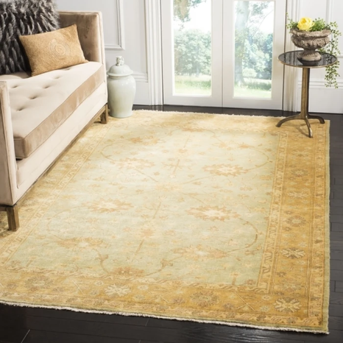 Safavieh Oushak Light Blue / Gold OSH151 12 ft. X 18 ft. Oversized Rug
