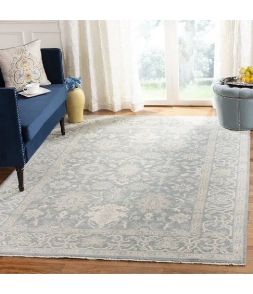 Safavieh Oushak Blue OSH357 9 ft. X 12 ft. Rectangle Rug