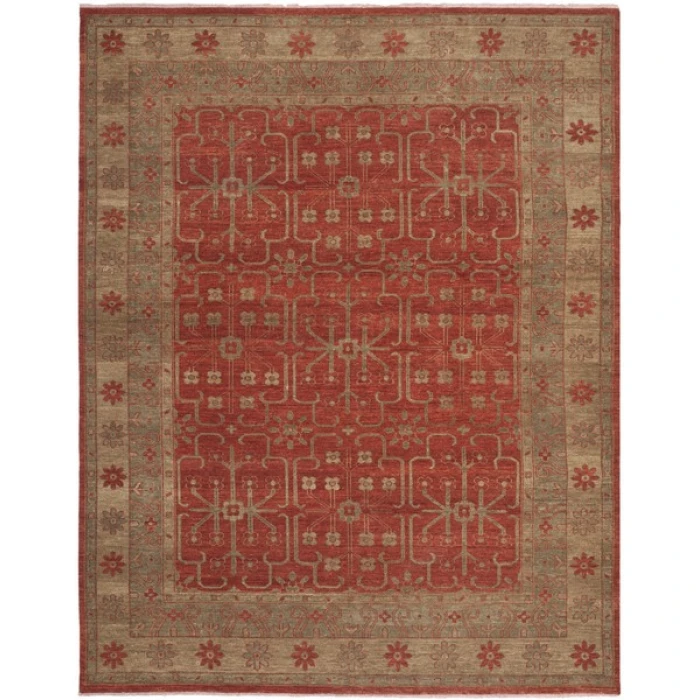 Safavieh Oushak Red OSH834 9 ft. X 12 ft. Rectangle Rug