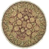 Safavieh Old World Burgundy / Green OW115 4 ft. X 4 ft. Round Rug