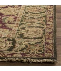 Safavieh Old World Burgundy / Green OW115 4 ft. X 4 ft. Round Rug