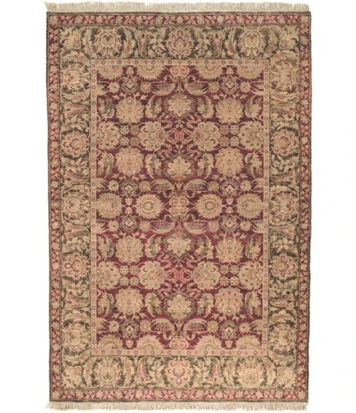 Safavieh Old World Burgundy / Green OW115 5 ft. X 8 ft. Rectangle Rug