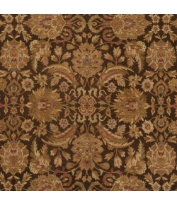 Safavieh Old World Dark Brown / Gold OW115 6 ft. X 6 ft. Square Rug