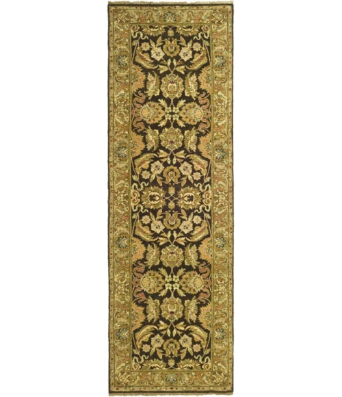 Safavieh Old World Dark Brown / Gold OW115 2 ft. 6 in. X 10 ft. Runner Rug