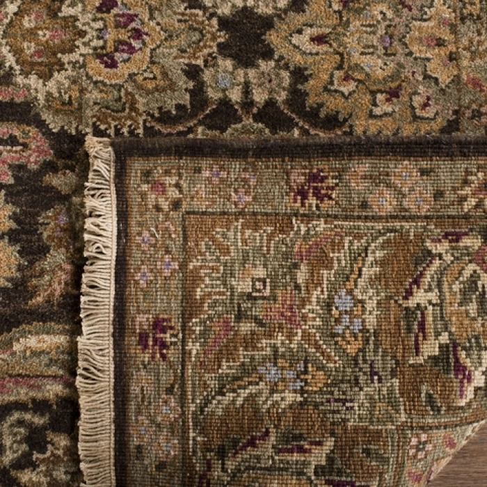 Safavieh Old World Dark Brown / Gold OW115 6 ft. X 6 ft. Square Rug