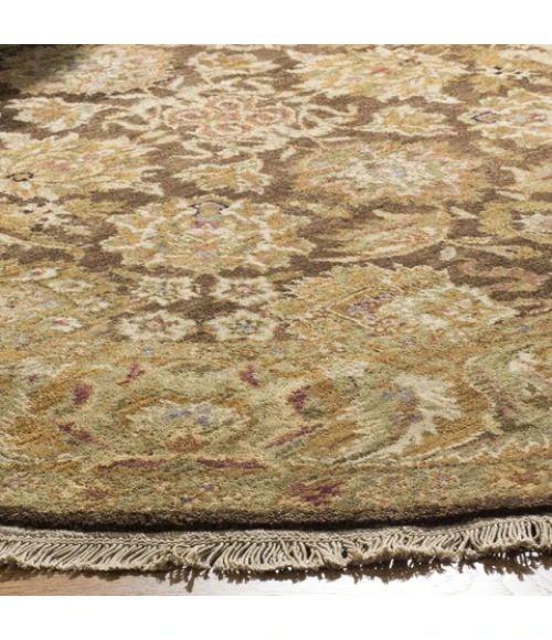 Safavieh Old World Dark Brown / Gold OW115 4 ft. X 4 ft. Round Rug