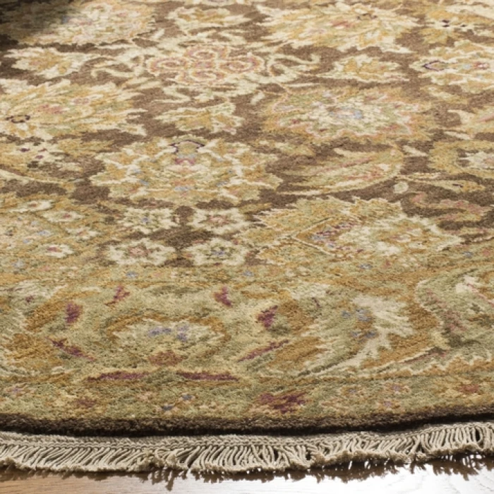 Safavieh Old World Dark Brown / Gold OW115 6 ft. X 6 ft. Square Rug