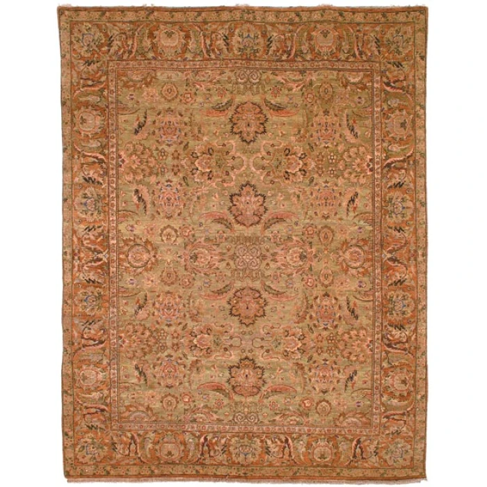 Safavieh Old World Light Green / Gold OW115 9 ft. X 12 ft. Rectangle Rug