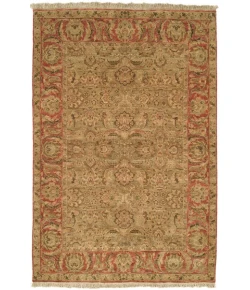Safavieh Old World Light Green / Rust OW115 6 ft. X 9 ft. Rectangle Rug
