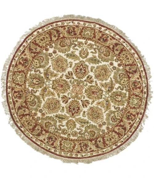 Safavieh Old World Ivory / Rust OW115 8 ft. X 8 ft. Round Rug