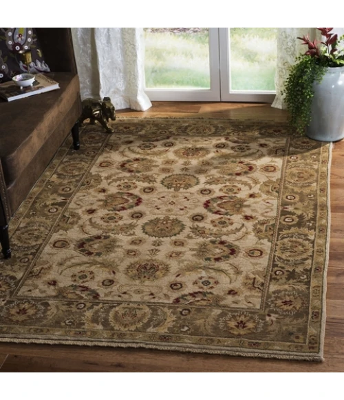 Safavieh Old World Ivory / Green OW129 8 ft. X 10 ft. Rectangle Rug
