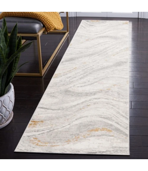 Safavieh Palma Beige / Light Grey PAM310 2 ft. 2 in. X 9 ft. Runner Rug