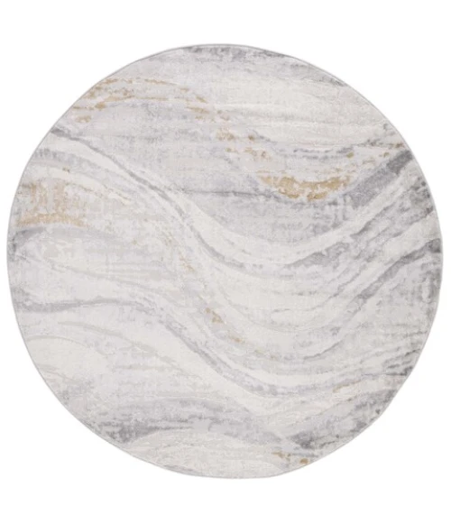 Safavieh Palma Beige / Light Grey PAM310 5 ft. 1 in. X 5 ft. 1 in. Round Rug
