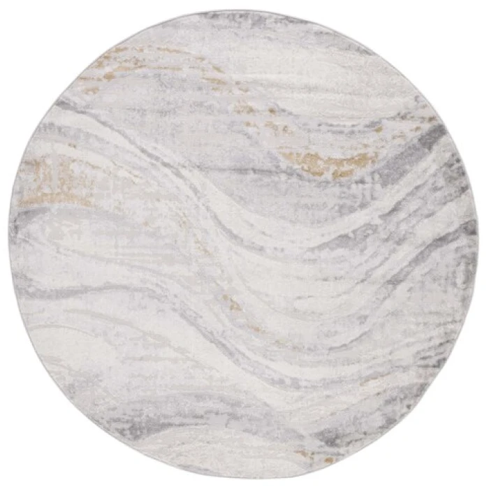 Safavieh Palma Beige / Light Grey PAM310 3 ft. X 3 ft. Round Rug