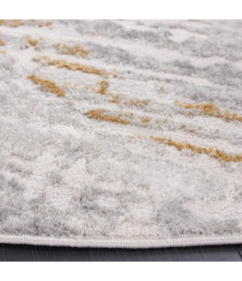 Safavieh Palma Beige / Light Grey PAM312 6 ft. 7 in. X 6 ft. 7 in. Round Rug