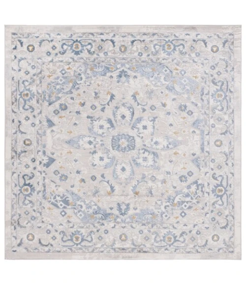 Safavieh Palma Light Grey / Blue PAM314 6 ft. 7 in. X 6 ft. 7 in. Square Rug
