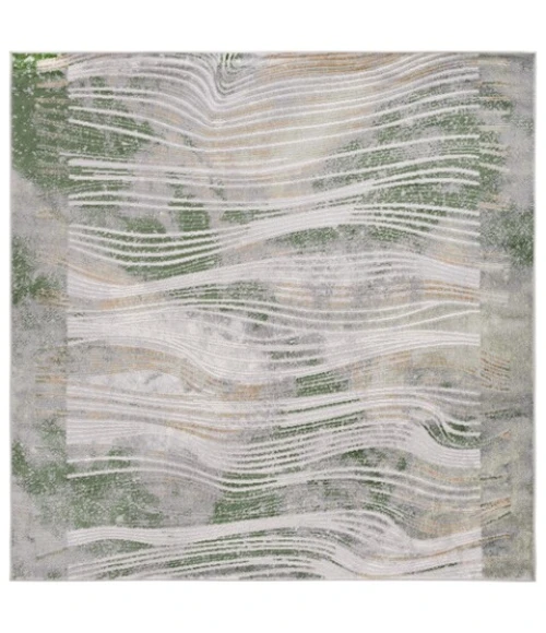 Safavieh Palma Beige / Green PAM316 6 ft. 7 in. X 6 ft. 7 in. Square Rug