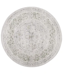 Safavieh Palma Beige / Green PAM326 3 ft. X 3 ft. Round Rug