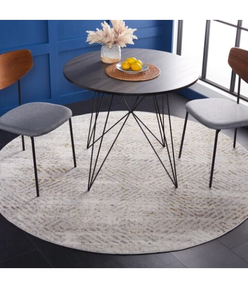 Safavieh Palma Beige / Light Grey PAM330 6 ft. 7 in. X 6 ft. 7 in. Round Rug