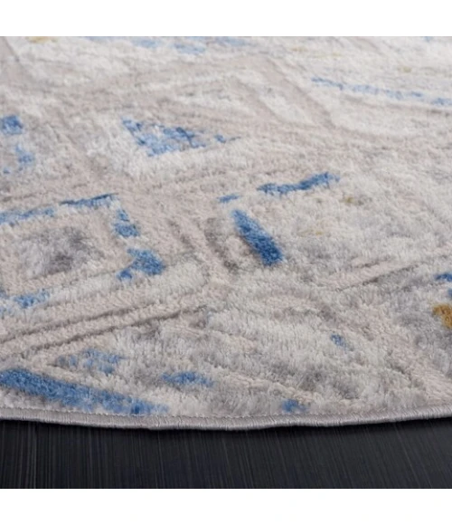 Safavieh Palma Beige / Light Blue PAM332 6 ft. 7 in. X 6 ft. 7 in. Round Rug