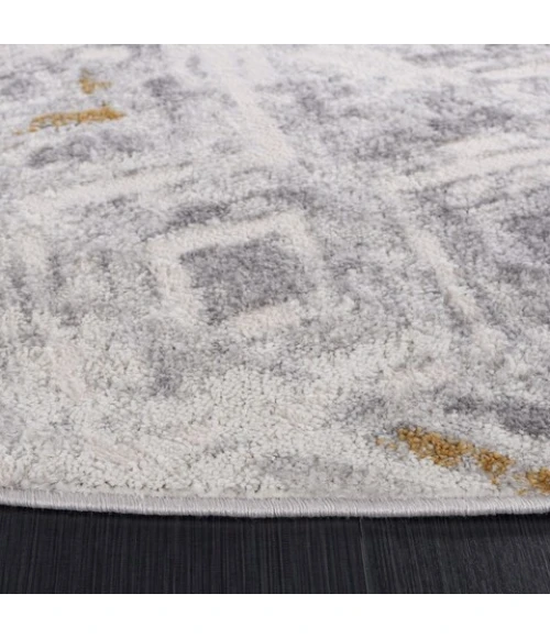 Safavieh Palma Beige / Light Grey PAM332 6 ft. 7 in. X 6 ft. 7 in. Round Rug