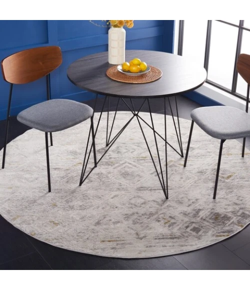 Safavieh Palma Beige / Light Grey PAM332 6 ft. 7 in. X 6 ft. 7 in. Round Rug