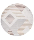Safavieh Palma Beige / Brown PAM334 6 ft. 7 in. X 6 ft. 7 in. Round Rug