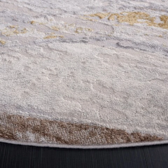 Safavieh Palma Beige / Brown PAM334 6 ft. 7 in. X 6 ft. 7 in. Round Rug