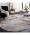 Safavieh Palma Beige / Brown PAM334 6 ft. 7 in. X 6 ft. 7 in. Round Rug