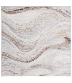 Safavieh Palma Beige / Brown PAM334 6 ft. 7 in. X 6 ft. 7 in. Square Rug