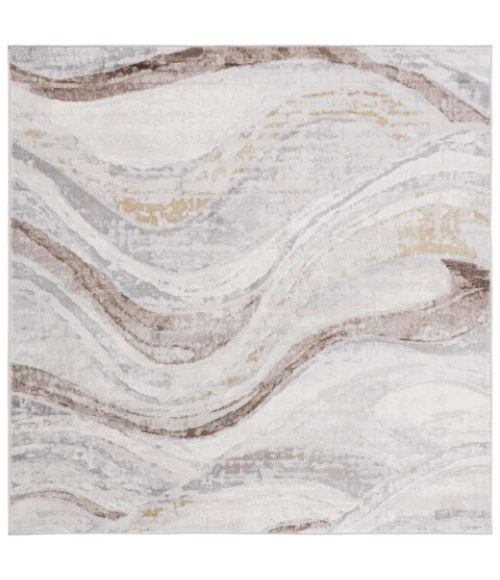 Safavieh Palma Beige / Brown PAM334 6 ft. 7 in. X 6 ft. 7 in. Square Rug