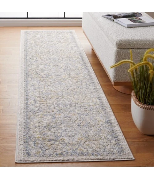 Safavieh Palma Beige / Light Blue PAM336 2 ft. 2 in. X 7 ft. Runner Rug