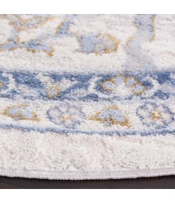 Safavieh Palma Beige / Light Blue PAM336 3 ft. X 3 ft. Round Rug