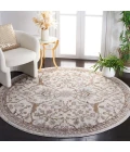 Safavieh Palma Beige / Brown PAM336 6 ft. 7 in. X 6 ft. 7 in. Round Rug