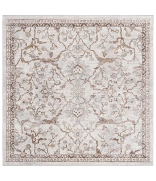 Safavieh Palma Beige / Brown PAM336 6 ft. 7 in. X 6 ft. 7 in. Square Rug