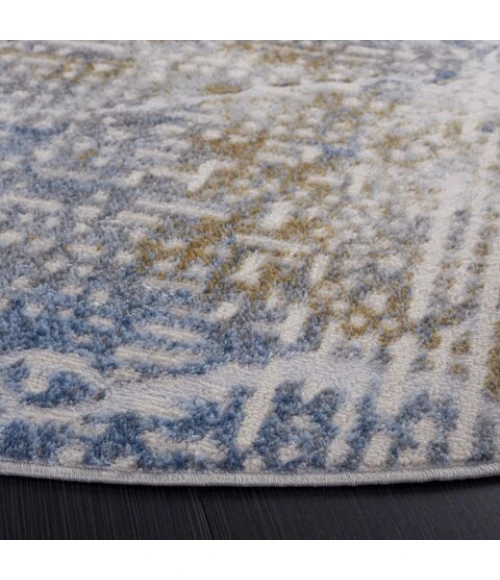 Safavieh Palma Beige / Light Blue PAM346 6 ft. 7 in. X 6 ft. 7 in. Round Rug