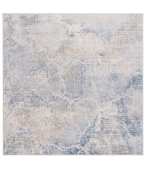 Safavieh Palma Beige / Light Blue PAM346 6 ft. 7 in. X 6 ft. 7 in. Square Rug