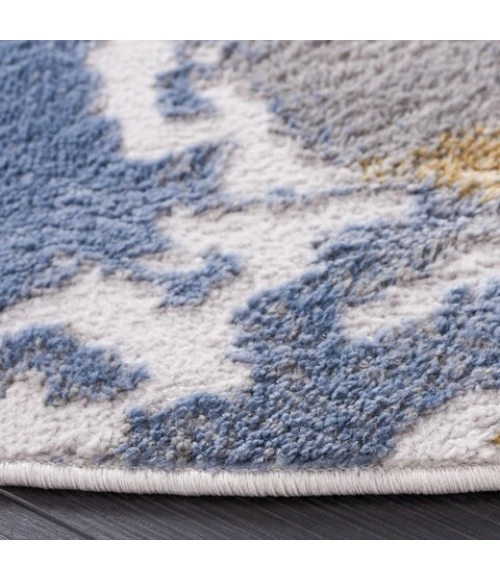 Safavieh Palma Beige / Light Blue PAM348 6 ft. 7 in. X 6 ft. 7 in. Round Rug