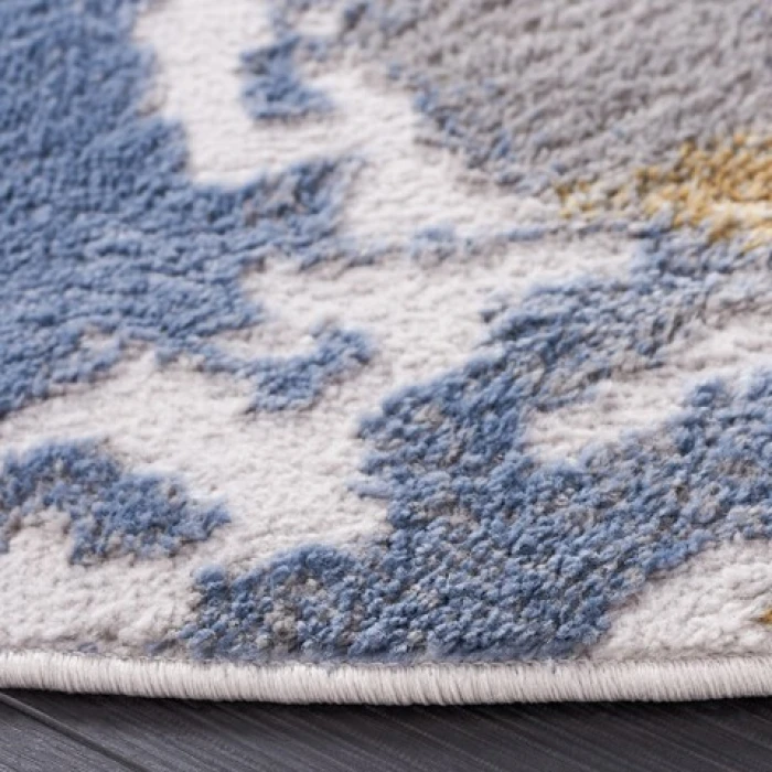 Safavieh Palma Beige / Light Blue PAM348 6 ft. 7 in. X 6 ft. 7 in. Round Rug
