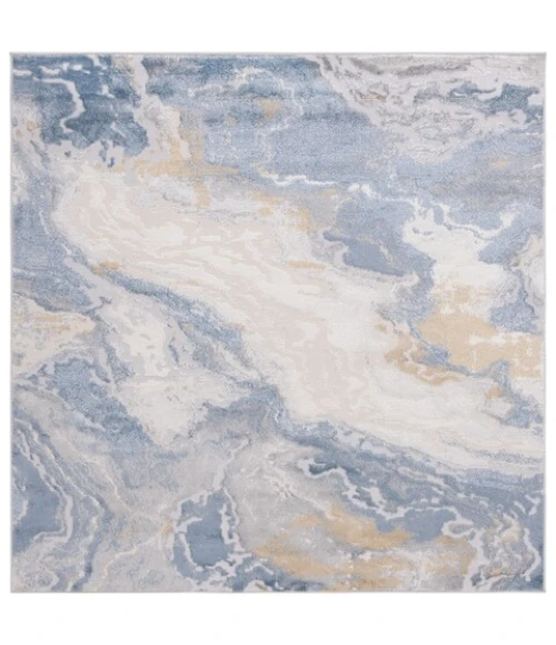 Safavieh Palma Beige / Light Blue PAM348 6 ft. 7 in. X 6 ft. 7 in. Square Rug