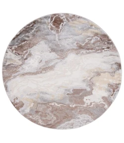 Safavieh Palma Beige / Brown PAM348 6 ft. 7 in. X 6 ft. 7 in. Round Rug