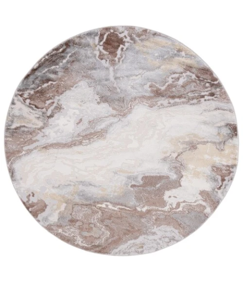 Safavieh Palma Beige / Brown PAM348 6 ft. 7 in. X 6 ft. 7 in. Round Rug