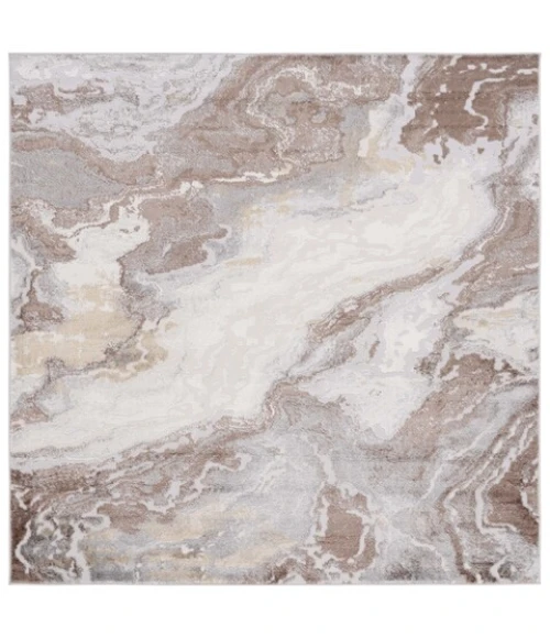 Safavieh Palma Beige / Brown PAM348 6 ft. 7 in. X 6 ft. 7 in. Square Rug