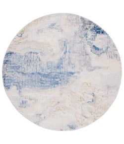 Safavieh Palma Beige / Blue PAM350 6 ft. 7 in. X 6 ft. 7 in. Round Rug