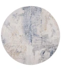 Safavieh Palma Beige / Light Blue PAM350 6 ft. 7 in. X 6 ft. 7 in. Round Rug