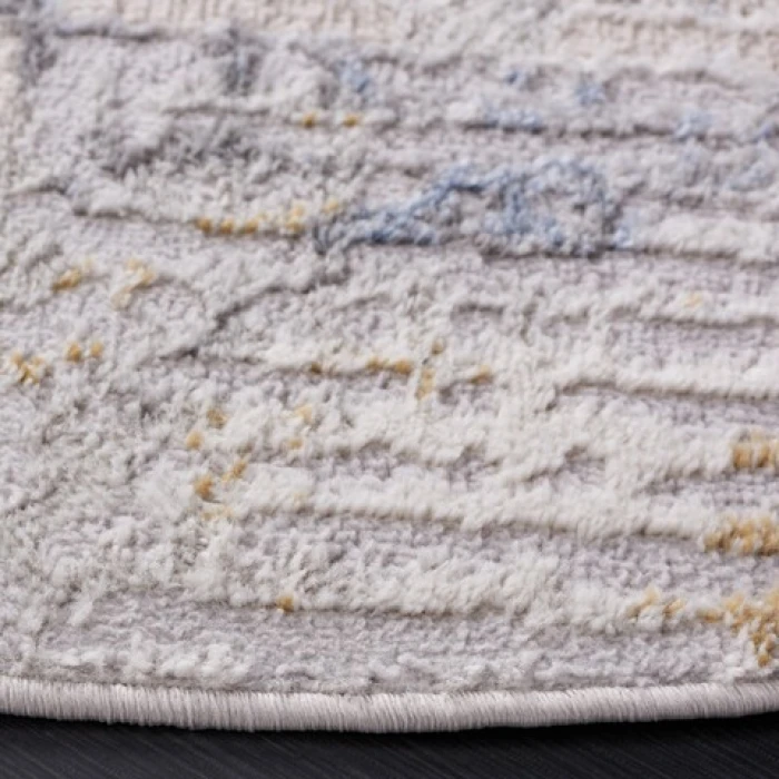 Safavieh Palma Beige / Light Blue PAM350 6 ft. 7 in. X 6 ft. 7 in. Round Rug